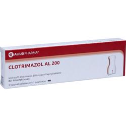Eine Packung mit Clotrimazol-Tabletten gegen Pilzinfektionen.